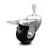 Service Caster 3.5 Inch Soft Rubber Wheel Swivel 3/8 Inch Stem Caster with Total Lock Brake SCC SCC-TSTTL20S3514-SRS-381615 - alternate 1